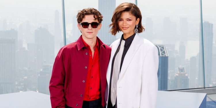 Zendaya en Tom Holland stelen de show tijdens Spider-Man-perstour